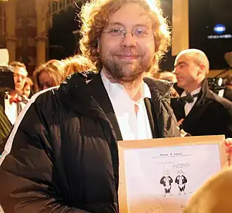 Jean-Marc van Tol tijdens het boekenbal van 2010 in Amsterdam.