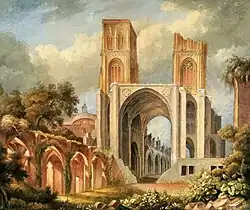 Aquarel door Jean-Nicolas Ponsart, begin 19e eeuw