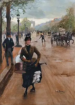 De modiste op de Champs Elysées (private collectie)