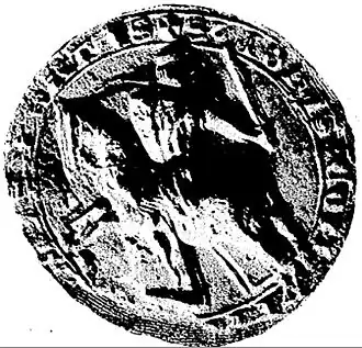 Het zegel van graaf Jan I van Montfort.