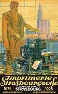 Affiche Imprerie Strasbourgeoise (1925)