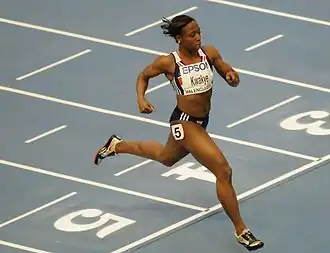 Tijdens WK indoor 2008 in Valencia