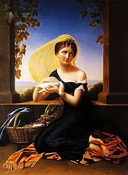 Jeune Fille pleurant son pigeon mort, 1808, musée des Beaux-Arts d'Arras.