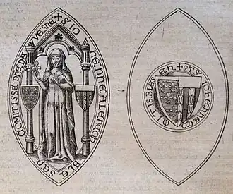 Het zegel van gravin Johanna van Blois.