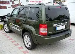Jeep Liberty (KK), achteraanzicht