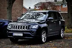 Jeep Compass, facelift (2011-2016), vooraanzicht