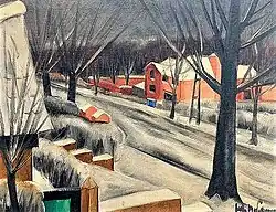 Jef De Pauw, Winterlandschap in de straat
