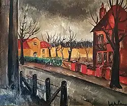 Jef De Pauw 1894-1947 "De Gaailaan in Bosvoorde in de herfst"