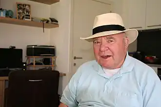 Jef van der Heyden in zijn huis in Meerle (2009)