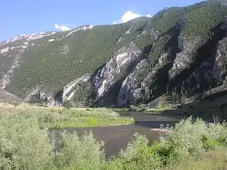 Doorheen de Jefferson River Canyon