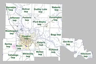 Kaart van Jefferson County