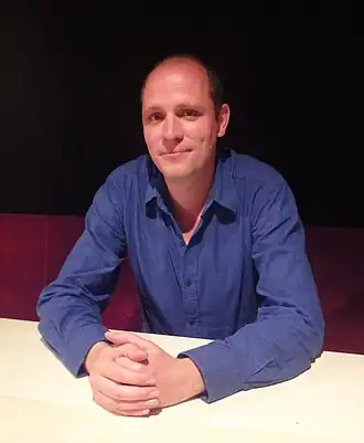 Jelle Brandt Corstius na een opname van De Wereld Draait Door