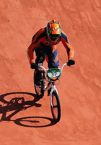 Van Gorkom in actie tijdens de Olympische Zomerspelen 2016 in Rio de Janeiro, Brazilië.