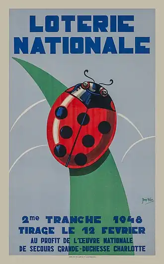 Poster voor de Nationale Loterij (1948)