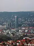 Blick auf Jena mit dem JenTower