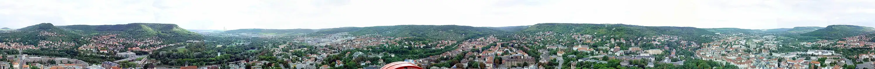 Panorama van Jena