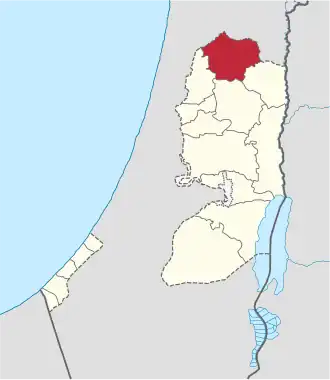 Kaart van Jenin