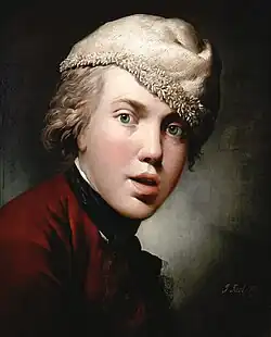 Zelfportret olieverf op doek. 48 × 39,5 cm 1767; Fyns Kunstmuseum