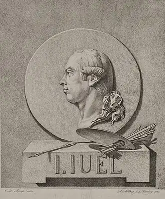 Andreas Stoettrup (1754-1811); Christoph Heinrich Kniep (1755-1825); Schilder Jens Juel, 1780; Statens Museum for Kunst[1]