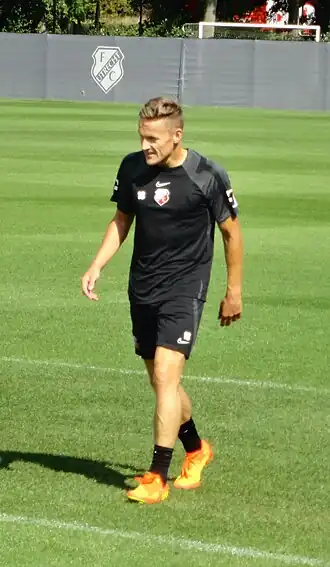 Toornstra tijdens een training van FC Utrecht (2022)