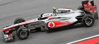 De MP4-26 tijdens de GP van Maleisië 2011