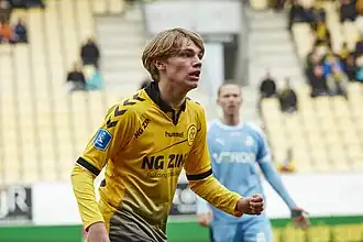 Kjær in 2020 als speler van AC Horsens