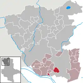 Kaart van Jerchel (bij Gardelegen)