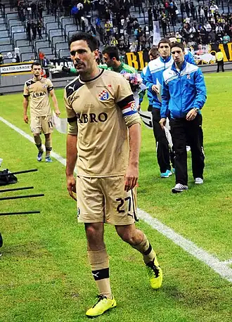 Leko in Zweden tijdens de vriendschappelijke wedstrijd tegen AIK Fotboll, speciaal georganiseerd voor Ivan Turina.