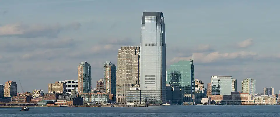 Gezicht op Jersey City