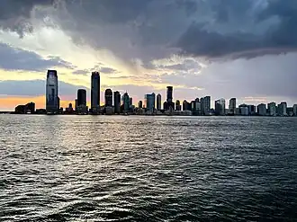 Uitzicht op Jersey City