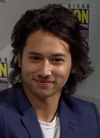 Foto van Jesse Rath bij het San Diego Comic-Con in 2013