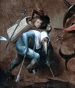 Het Laatste Oordeel, detail. Jheronimus Bosch, Academie van Beeldende Kunsten, Wenen