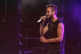 Jim Bakkum tijdens de Gouden Pijl in Emmen (2014)