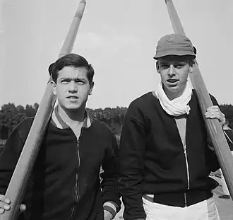 Jim Enters (l) en Herman Boelen in 1965