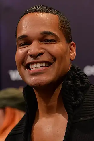 Wilson tijdens het Eurovisiesongfestival 2017