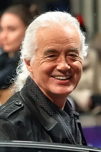 Jimmy Page bij de Echo Music Awards in 2013