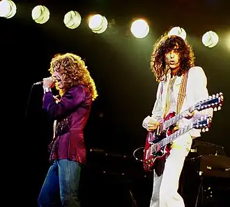 Jimmy Page en Robert Plant