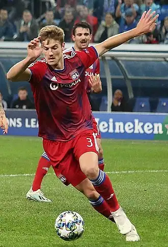 Andersen in 2019 als speler van Olympique Lyon