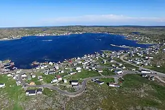 Luchtbeeld van Joe Batt's Arm