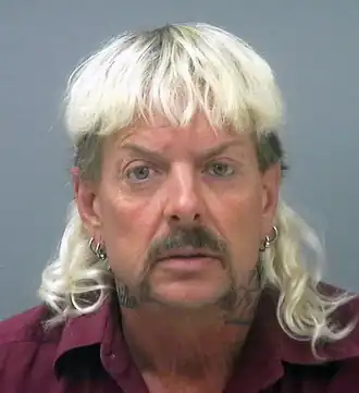 Mugshot van Joe Exotic in 2018