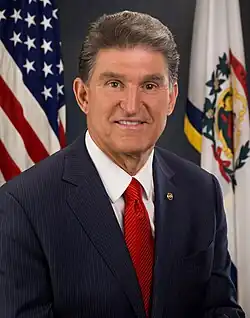 Joe Manchin is ex-gouverneur van West Virginia en sinds 2010 senator