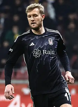 Worrall in 2016 als speler van Beşiktaş