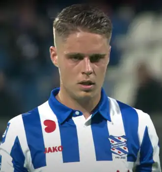 Veerman als speler van sc Heerenveen in 2020