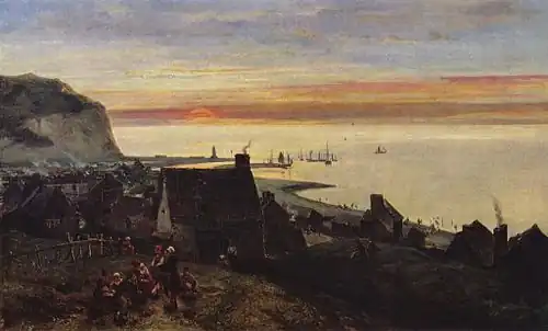 Haven van Étretat (1852), Kröller-Müller Museum