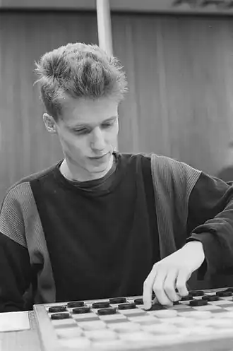 Johan Krajenbrink, tijdens het NK 1987