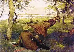 Siesta, met vrouw Hulda in de hangmat