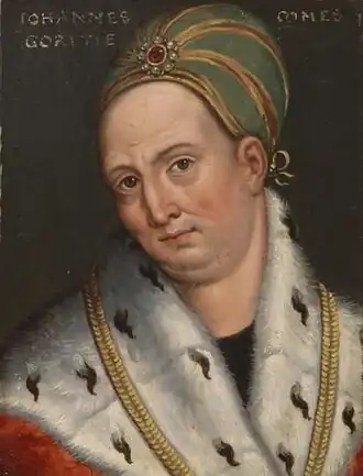 16e-eeuws portret van graaf Jan Hendrik IV van Gorizia door Anton Boys.