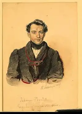Afbeelding van Strauss uit 1837