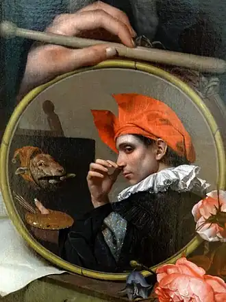 Zelfportret (deel van groter schilderij)