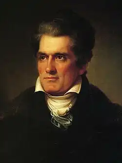 John C. Calhoun, portret (1834) door Rembrandt Peale, Gibbes Museum of Art, Charleston